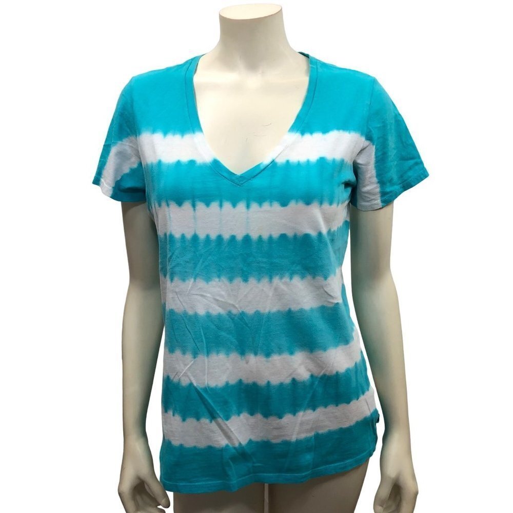 THE NORTH FACE V NECK TYE DYE SHORT SLEEVE TEE MD